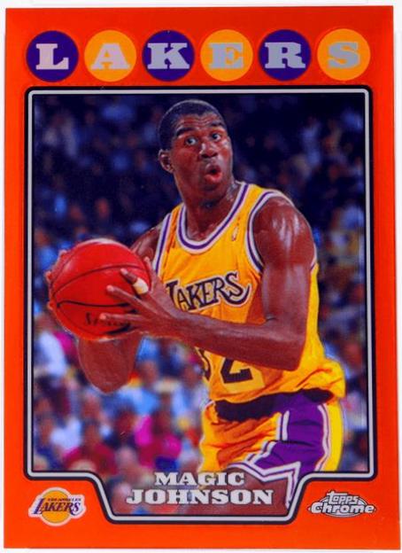Magic Johnson [Orange Refractor] #171