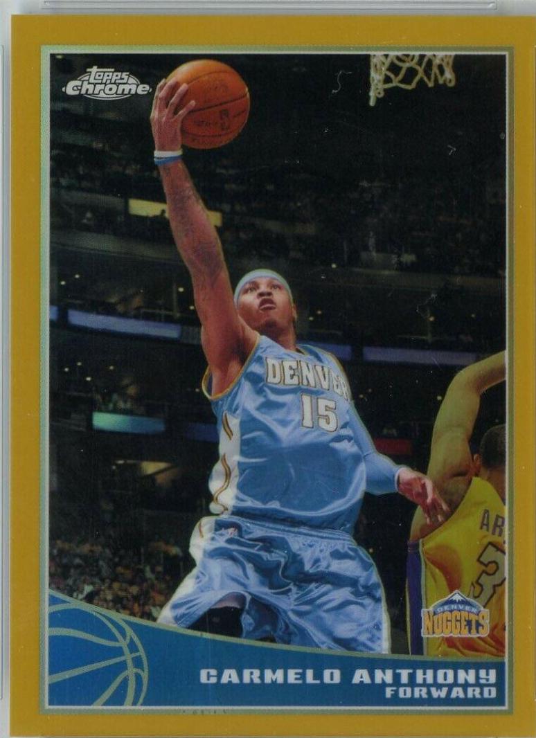 Carmelo Anthony Gold Refractor #25