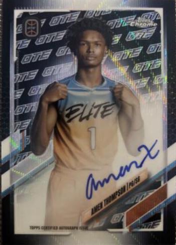 Amen Thompson [Black, White OTE Wave Refractor] #CA-AT2