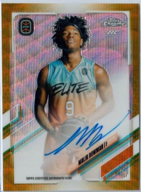 Malik Bowman [Gold Wave Refractor] #CA-MBO2
