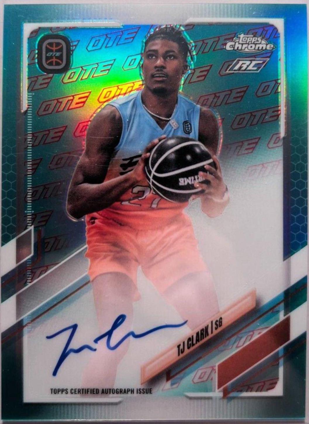 TJ Clark [Aqua Refractor] #CA-TC1