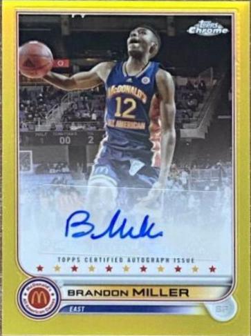 Brandon Miller [Yellow] #CA-BM