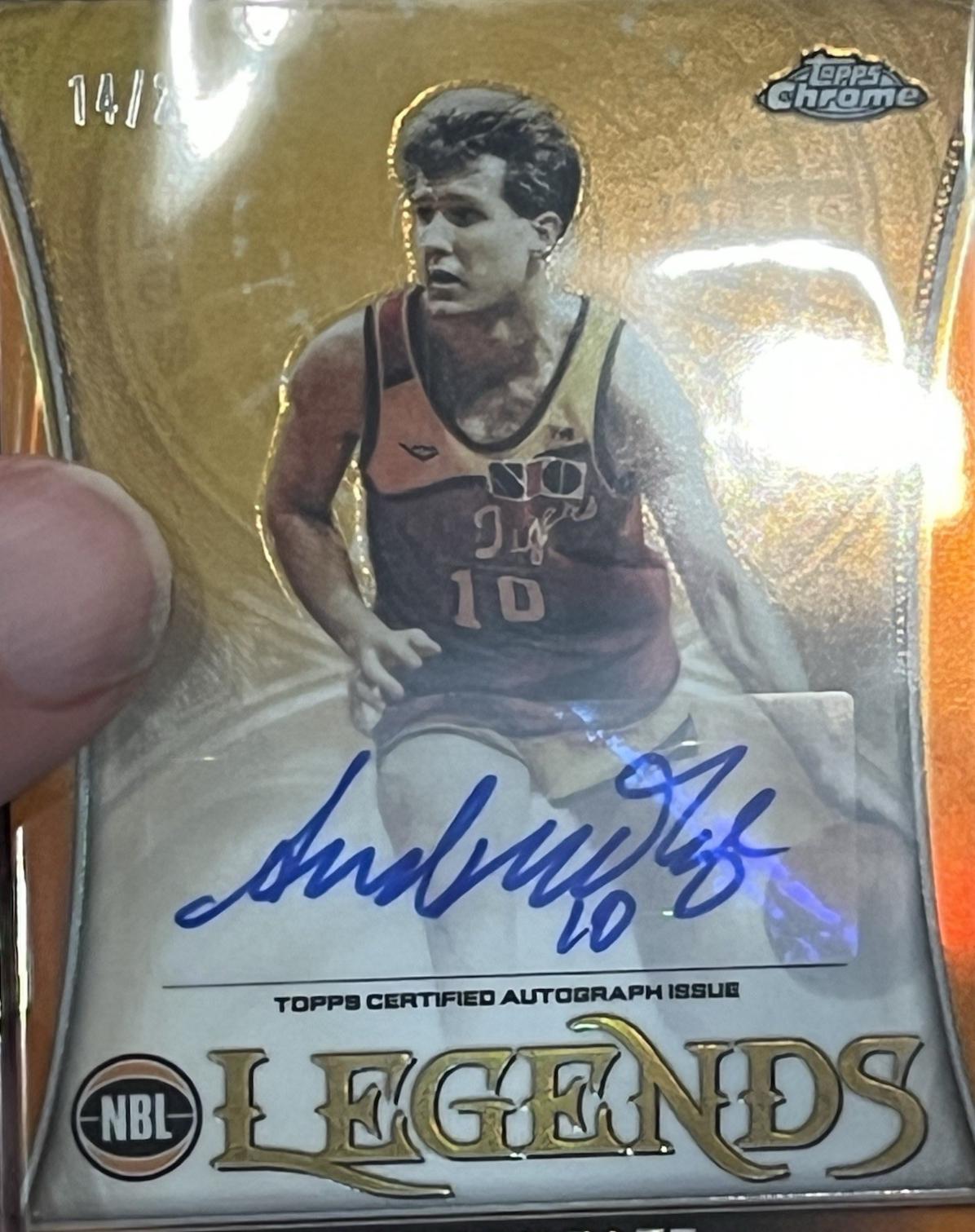 Andrew Gaze [Autograph Orange Refractor] #NBLL-1
