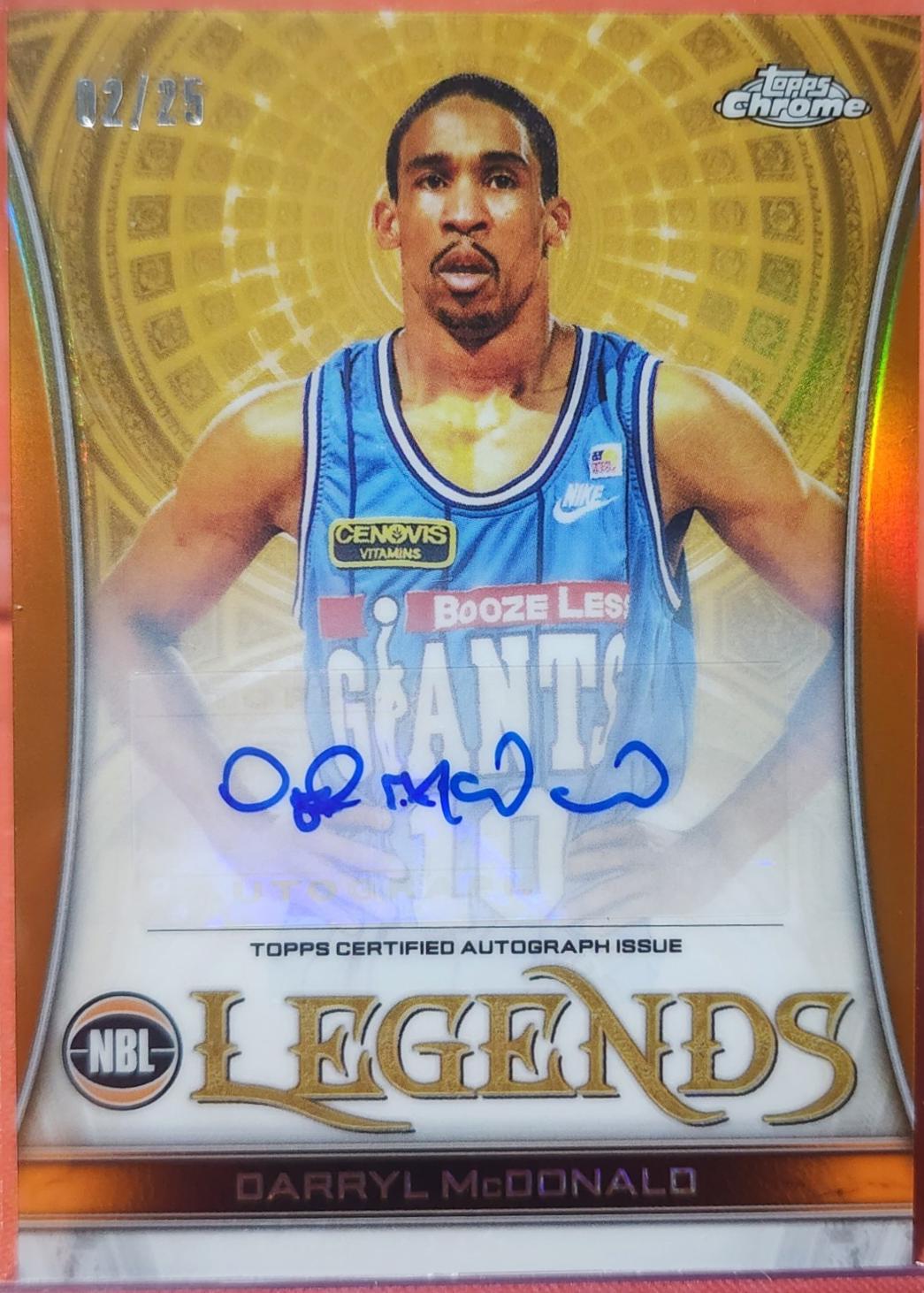 Darryl McDonald [Autograph Orange Refractor] #NBLL-5