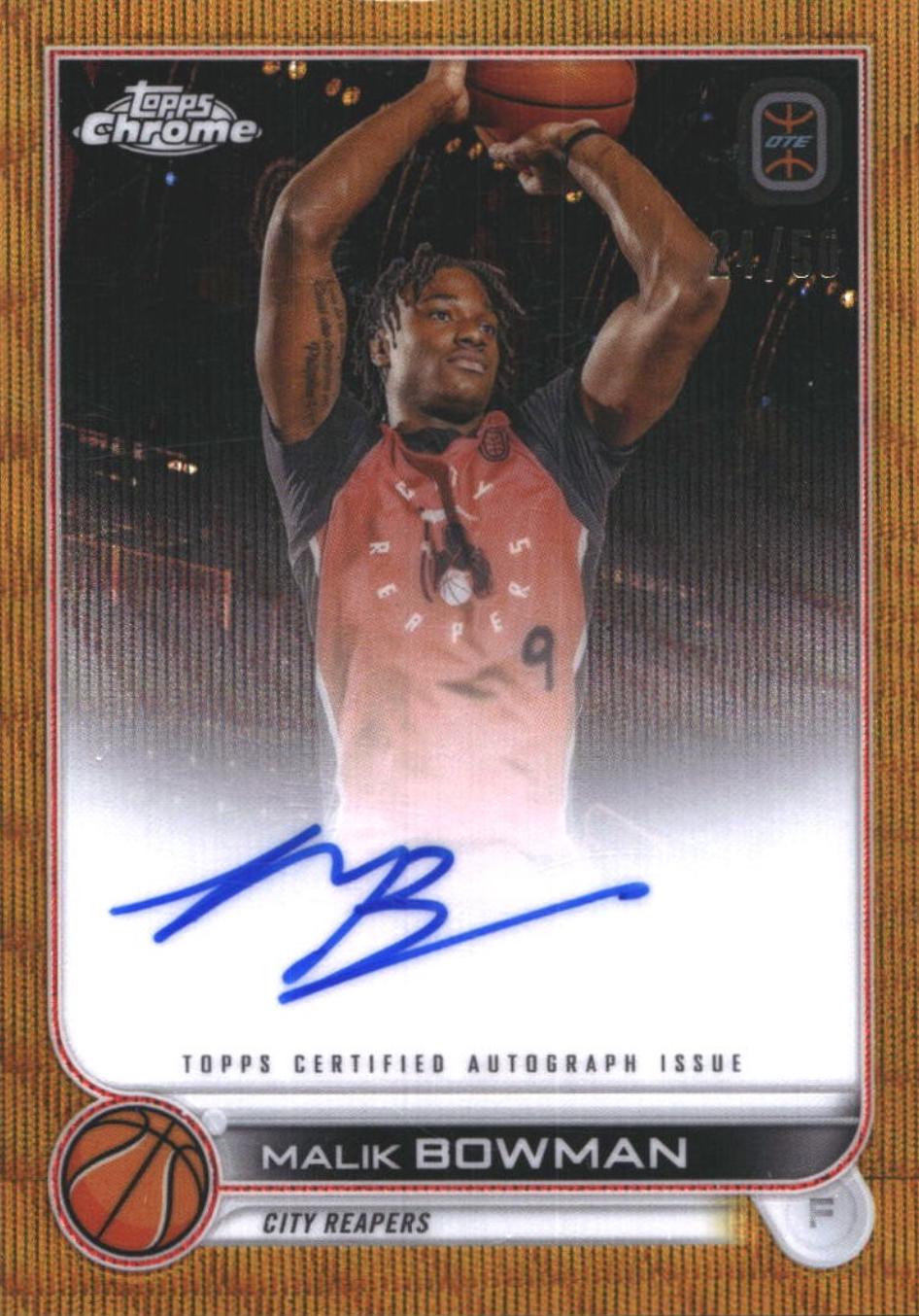 Malik Bowman [Gold Wave] #CA-MB1