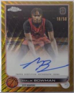 Malik Bowman [Gold Wave] #CA-MB2