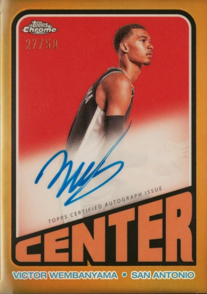 Victor Wembanyama [Gold Refractor] #TA-VW