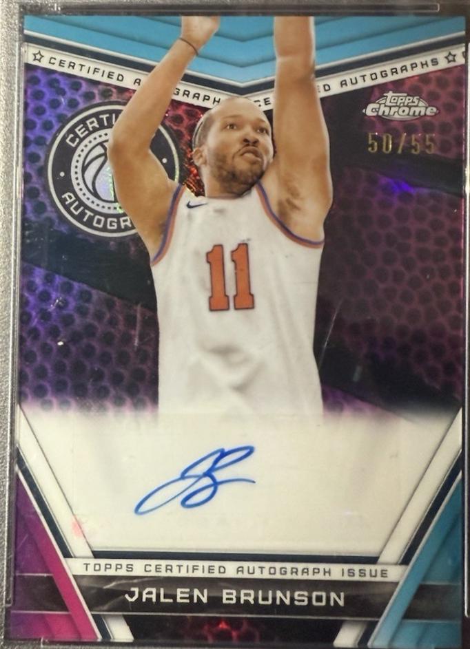 Jalen Brunson [Pink Basketball Refractor] #CA-JAB