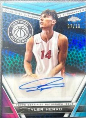 Tyler Herro [Blue Basketball Refractor] #CA-THE