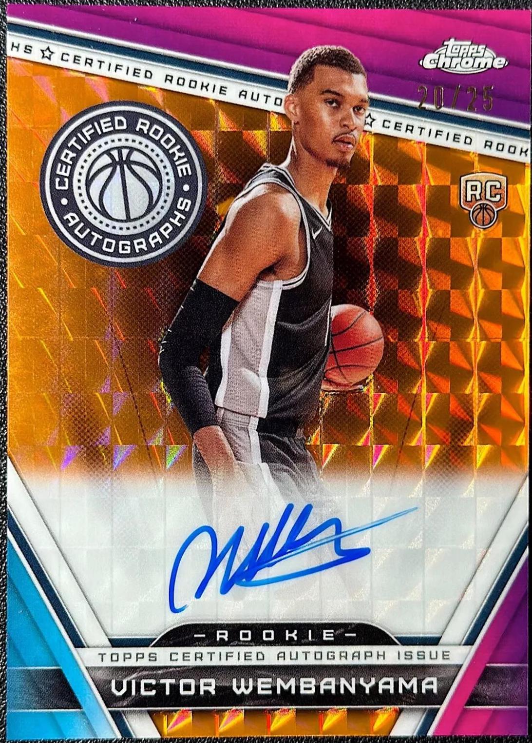 Victor Wembanyama [Orange Refractor] #CRA-VW
