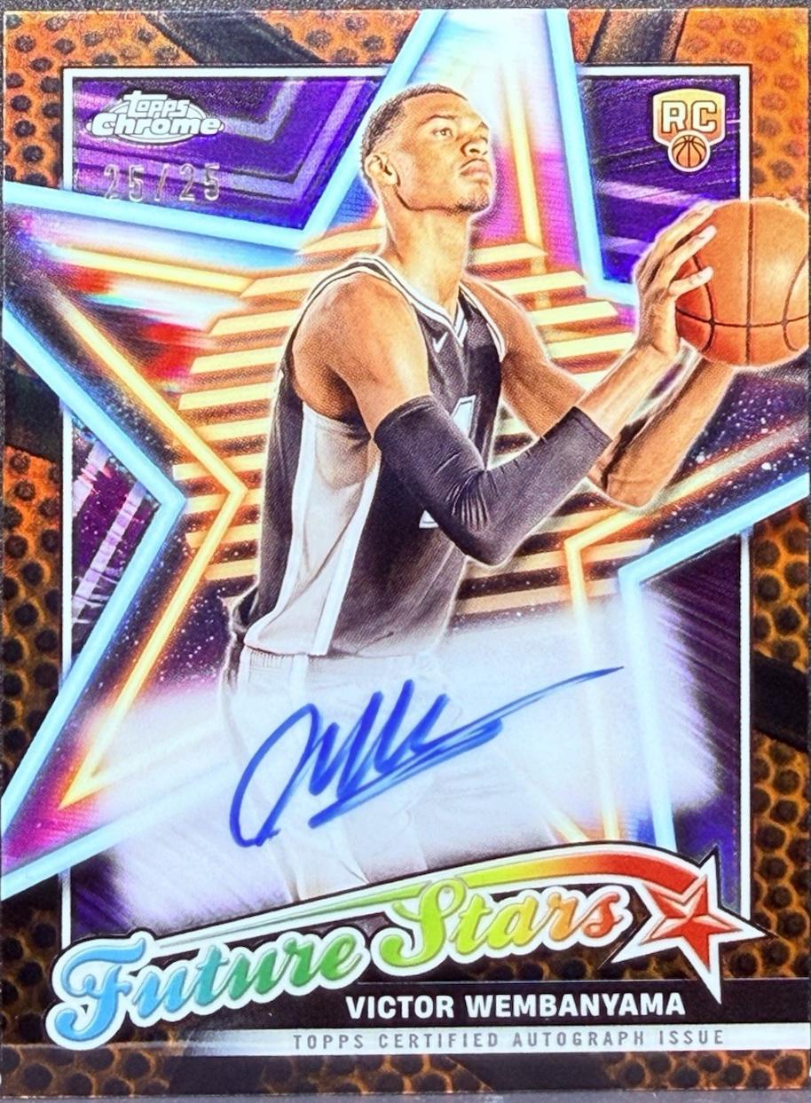 Victor Wembanyama [Orange Basketball Refractor] #FSA-VW