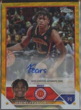 Jeremy Fears Jr. [Gold Wave] #CA-JF