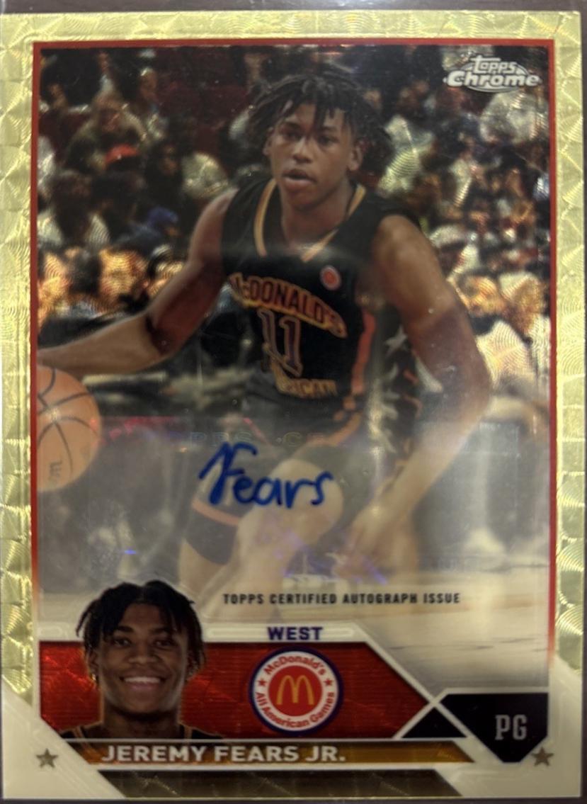 Jeremy Fears Jr. [Superfractor] #CA-JF