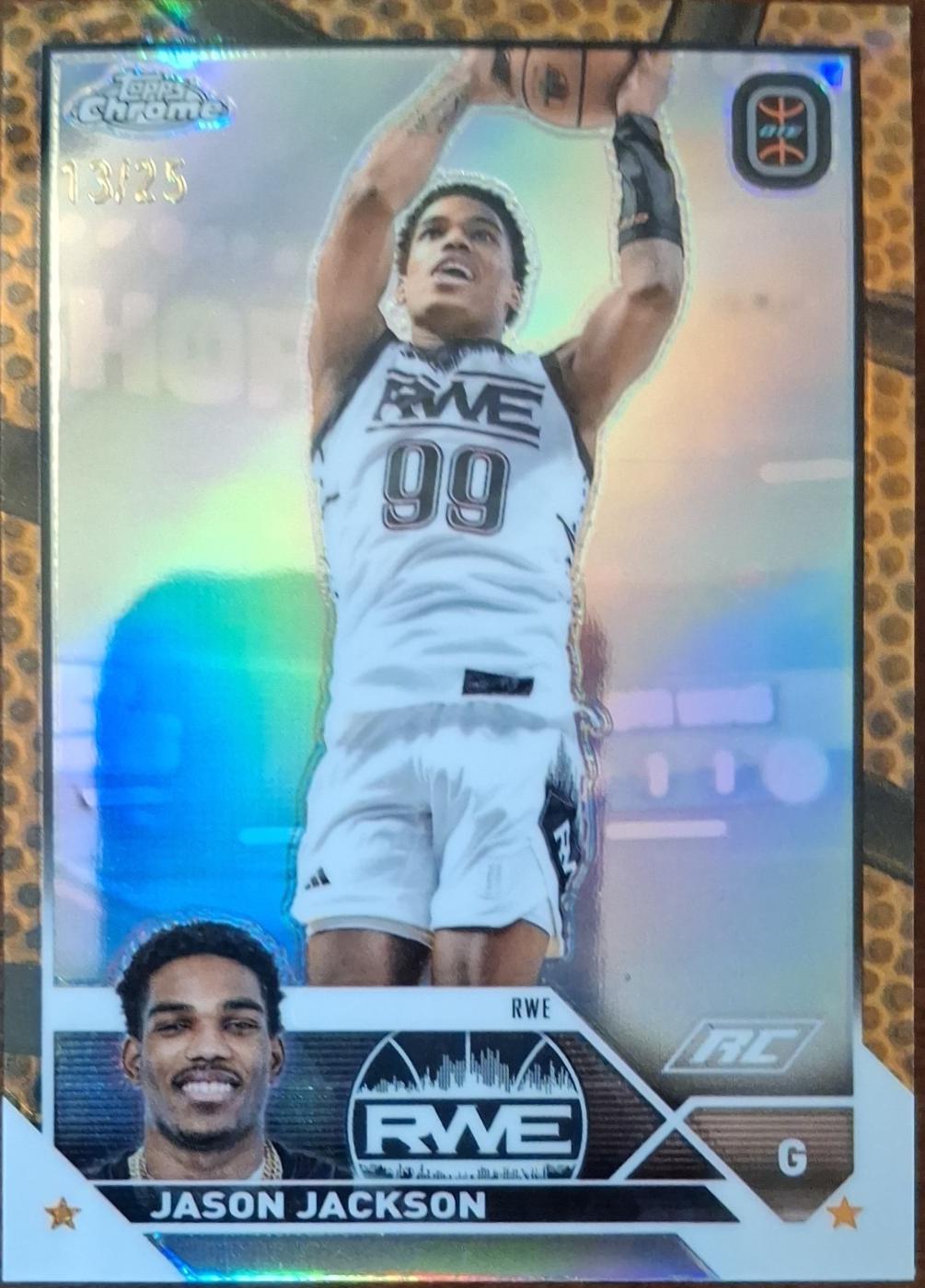 Jason Jackson [Orange Basketball Refractor] #62
