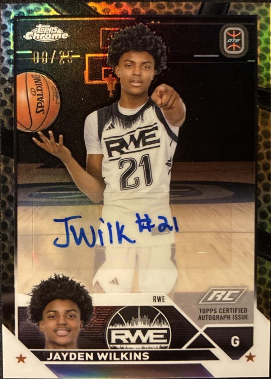 Jayden Wilkins [Orange Basketball Refractor] #A-JW