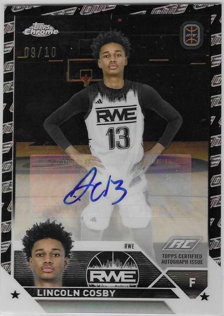 Lincoln Cosby [Black White OTE Refractor] #A-LC