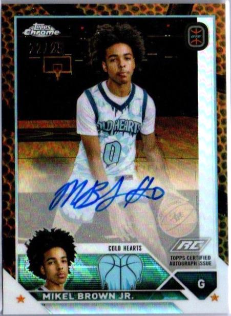 Mikel Brown Jr. [Orange Basketball Refractor] #A-MBA