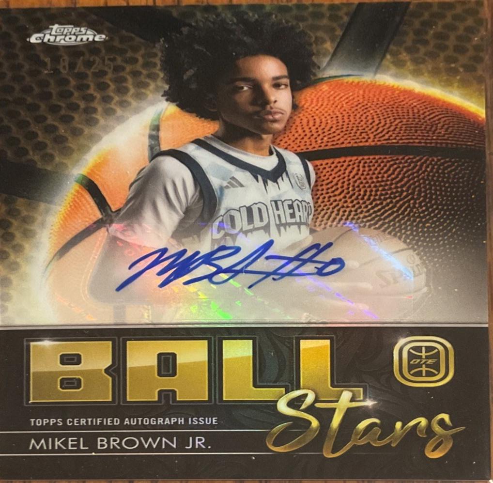 Mikel Brown Jr. [Orange Basketball Refractor] #BSA-MBJ