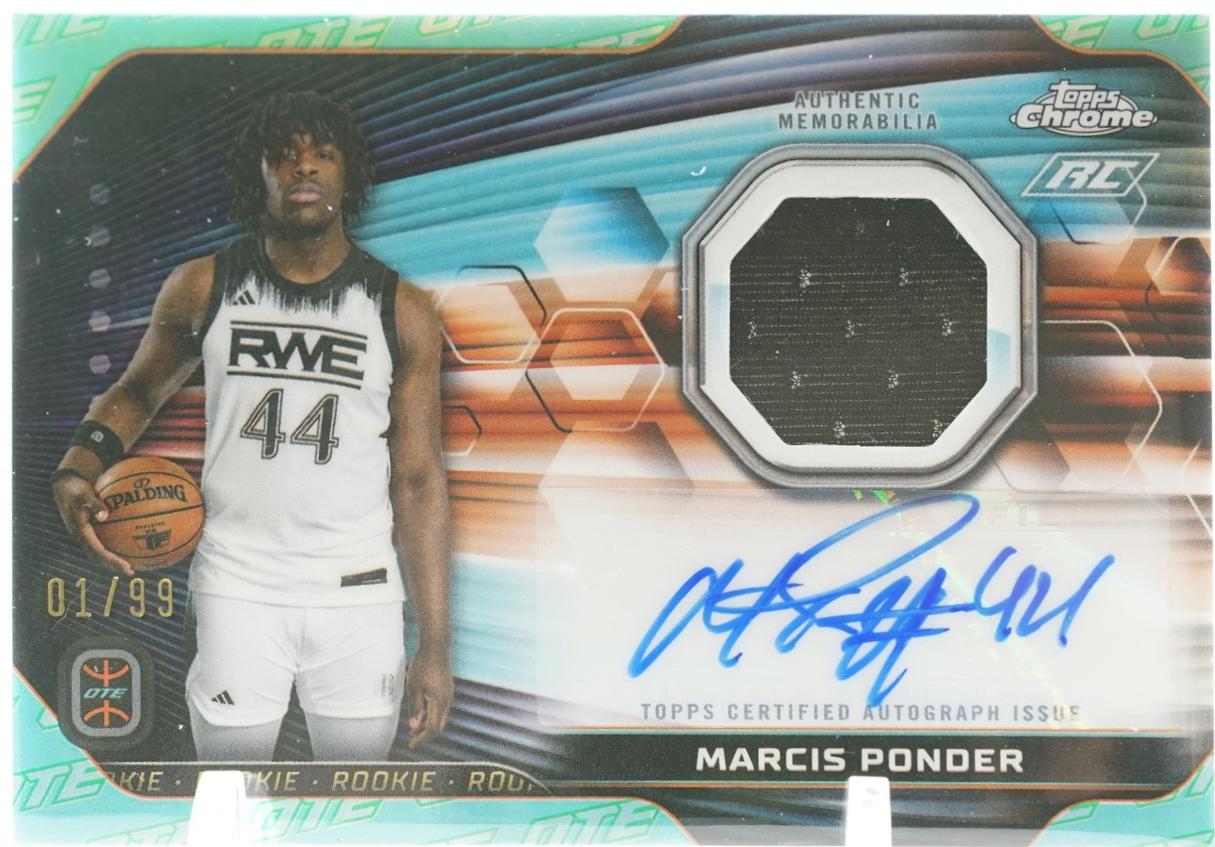 Marcis Ponder [Aqua OTE Refractor] #RJA-MP