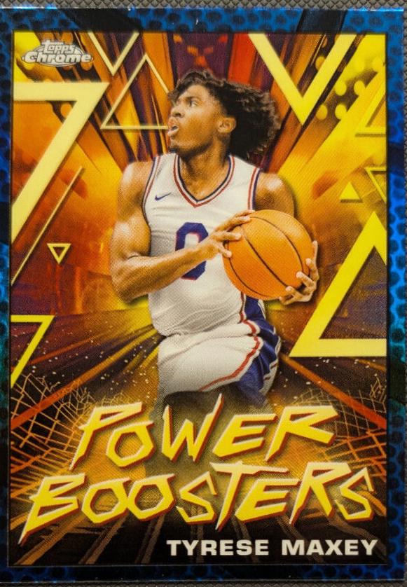 Tyrese Maxey [Blue Basketball Refractor] #PB-15