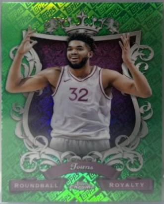 Karl-Anthony Towns [Green Topps Refractor] #RR-10