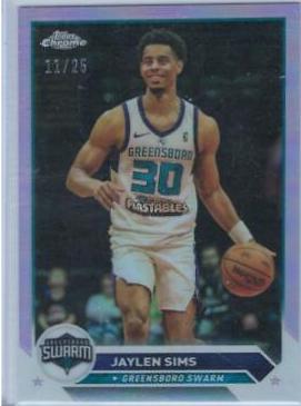 Jaylen Sims [Pink Refractor Chrome] #32