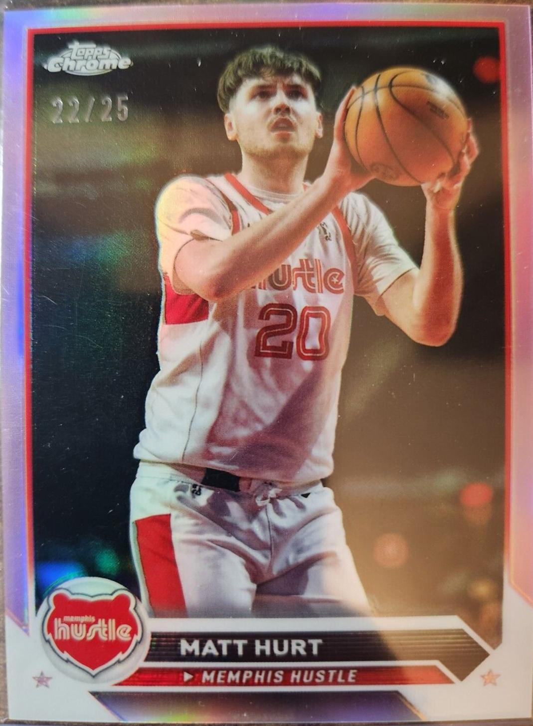 Matt Hurt [Pink Refractor Chrome] #48