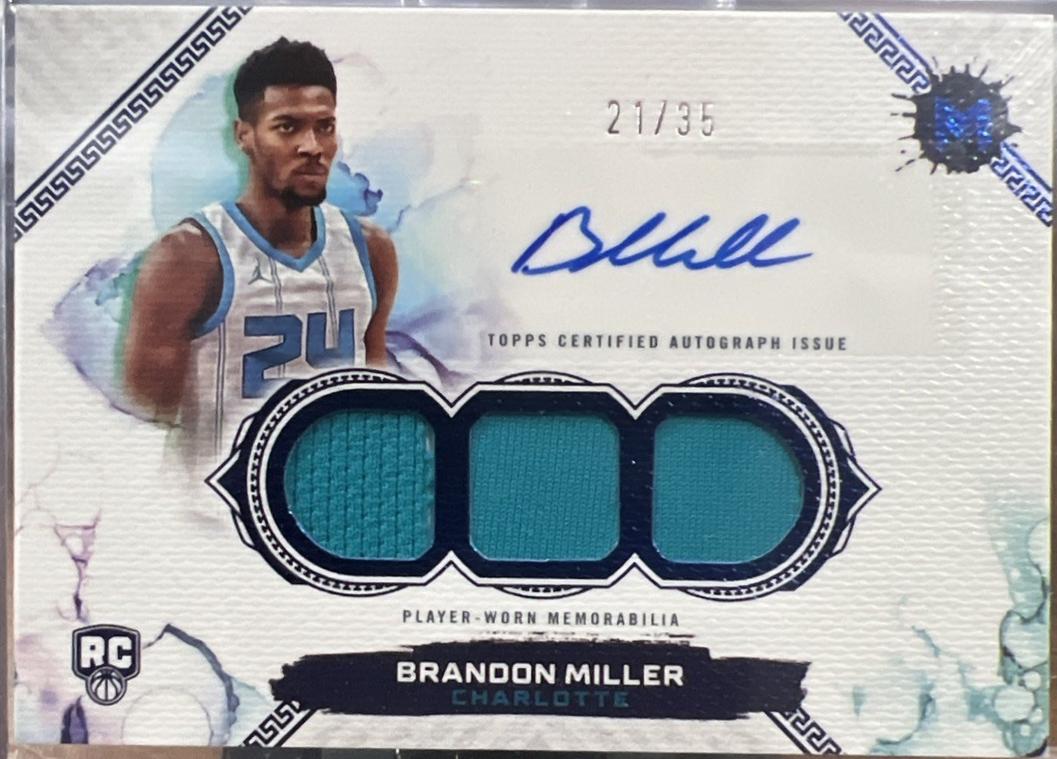 Brandon Miller [Rookie Relic Autograph] #102