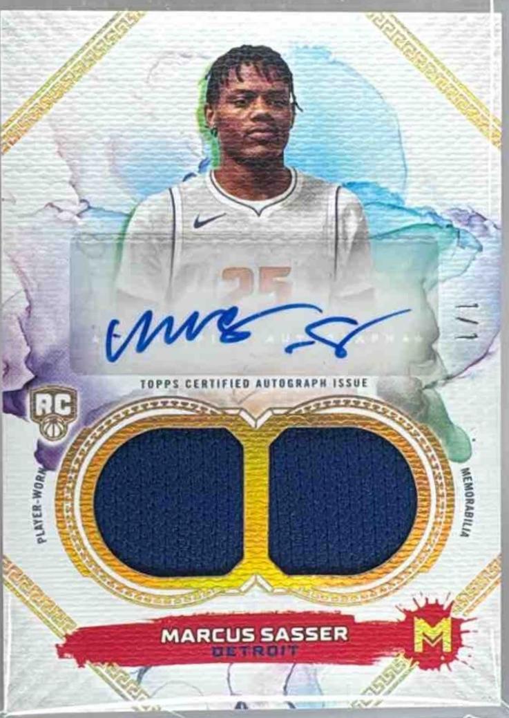 Marcus Sasser [Quinn Gold Rookie Relic Autograph Dual] #120
