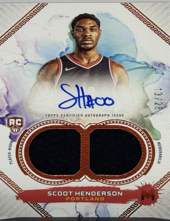 Scoot Henderson [Rookie Relic Autograph Dual] #103