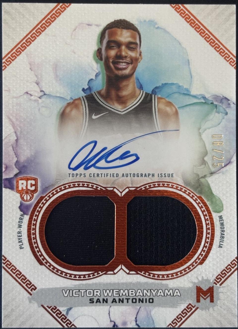 Victor Wembanyama [Cadmium Orange Rookie Relic Autograph] #101