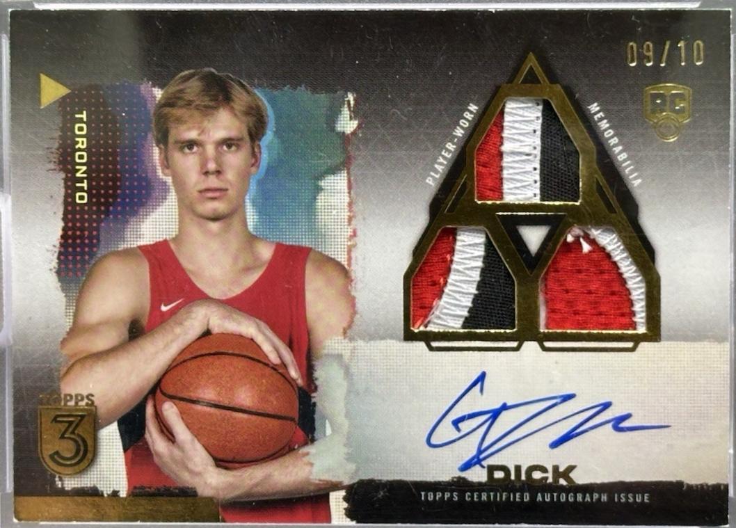 Gradey Dick [Gold Rookie 3 Patch Autograph Horizontal] #110