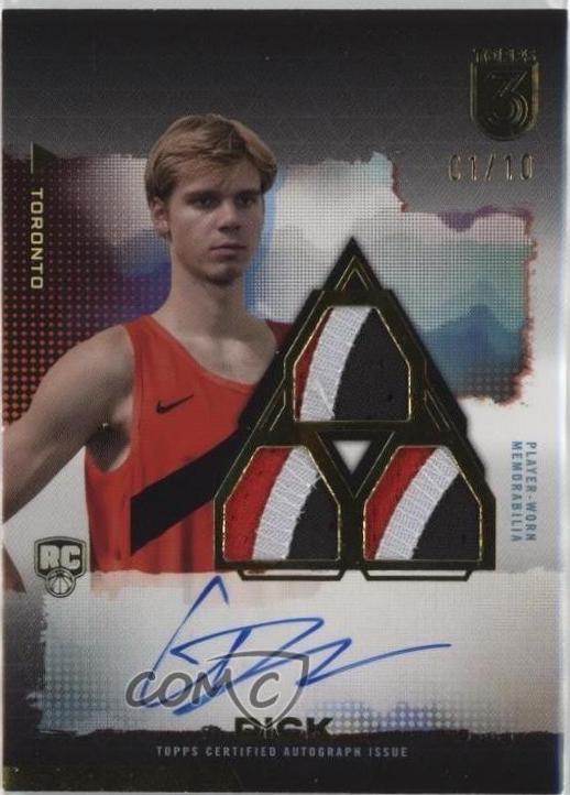 Gradey Dick [Gold Rookie 3 Patch Autograph Vertical] #110