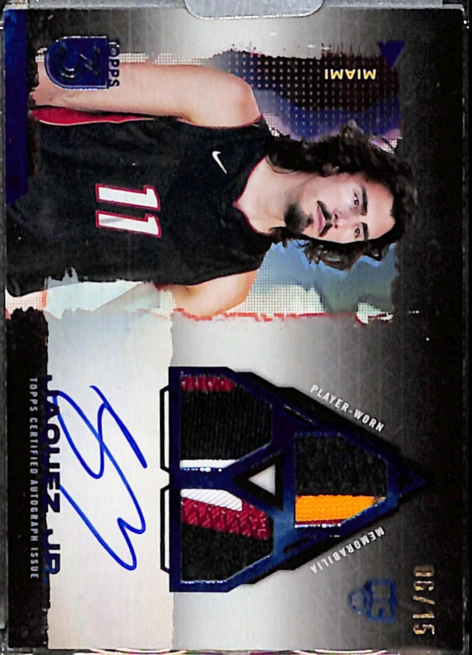 Jaime Jaquez Jr. [Blue Rookie 3 Patch Autograph Horizontal] #114