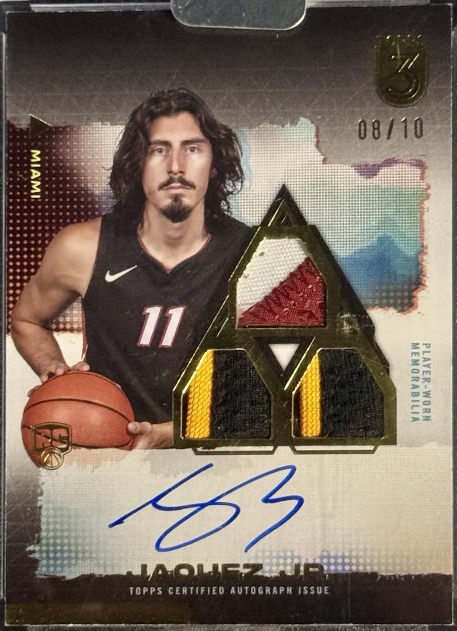 Jaime Jaquez Jr. [Gold Rookie 3 Patch Autograph Horizontal] #114