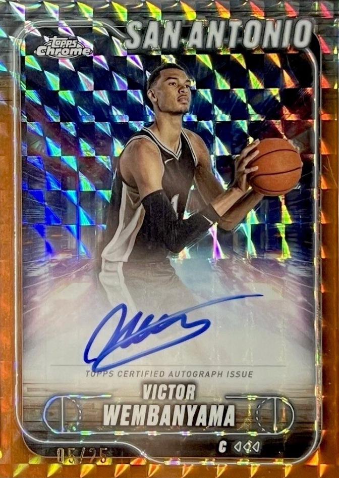 Victor Wembanyama [Orange Geometric Refractor] #TCA-VW