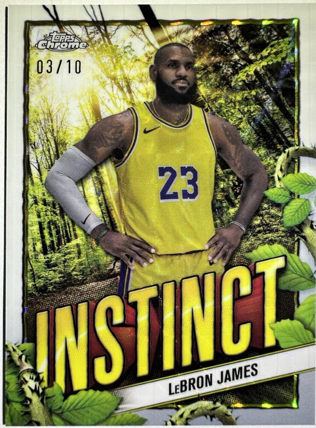 LeBron James [White Geometric Refractor] #INS-10