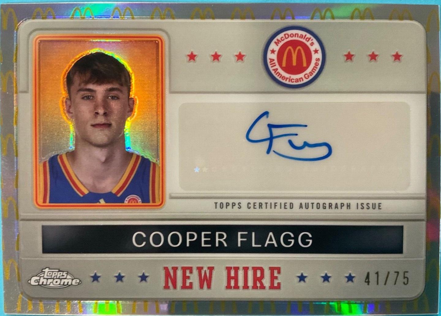 Cooper Flagg [McDonald’s Logo] #NHB-COO