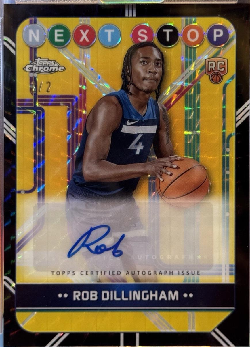 Rob Dillingham [Black Geometric Refractor] #NSS-RD