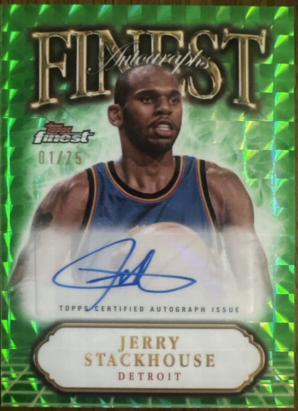 Jerry Stackhouse [Green Geometric Refractor] #FA-JST