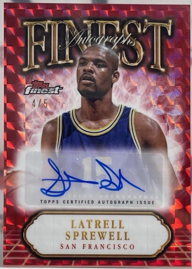 Latrell Sprewell [Red Geometric Refractor] #FA-LS