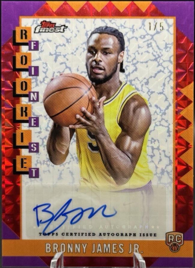Bronny James Jr. [Red Geometric Refractor] #RFA-BJ