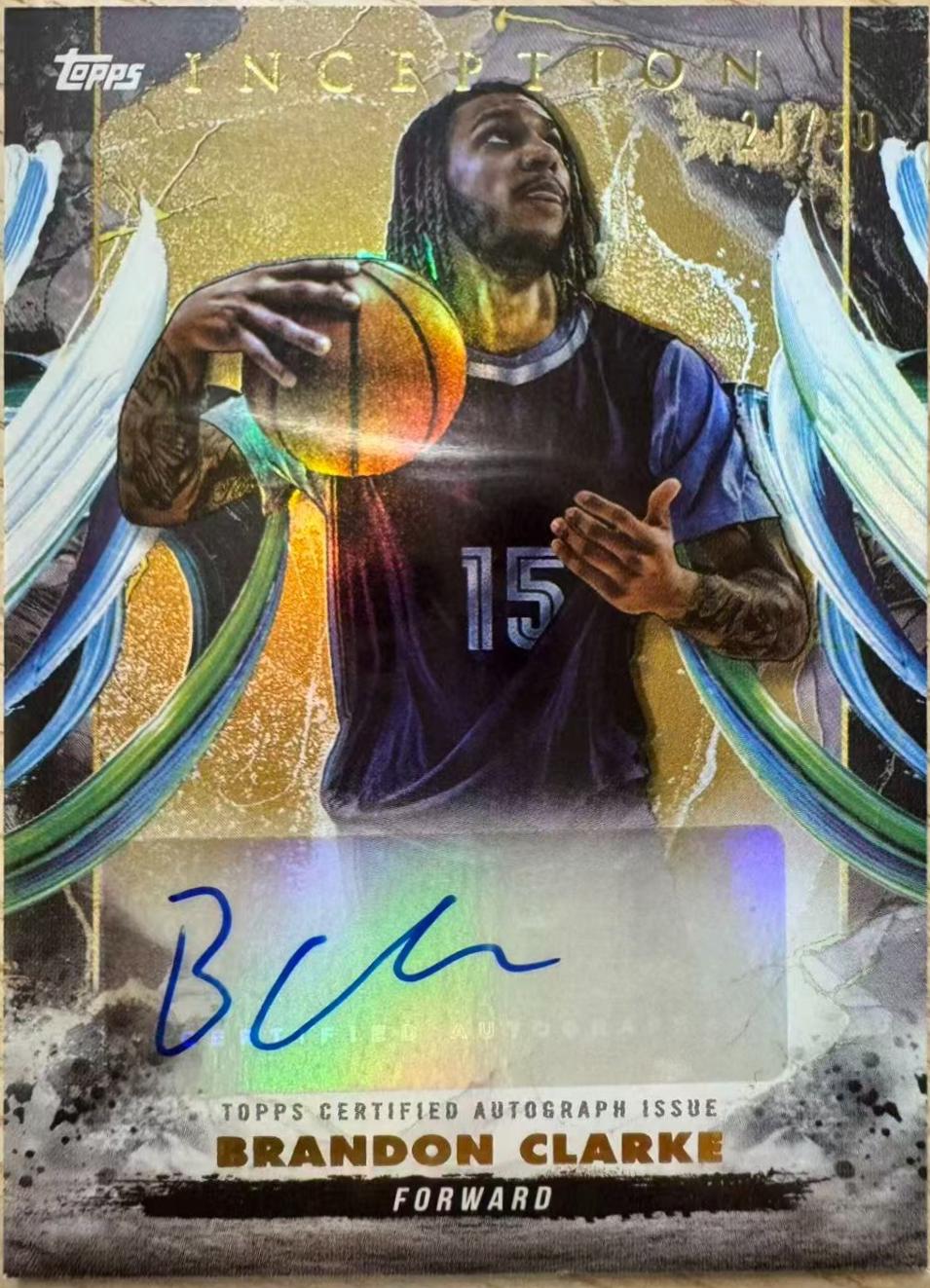 Brandon Clarke [Holo Gold] #AC-BC