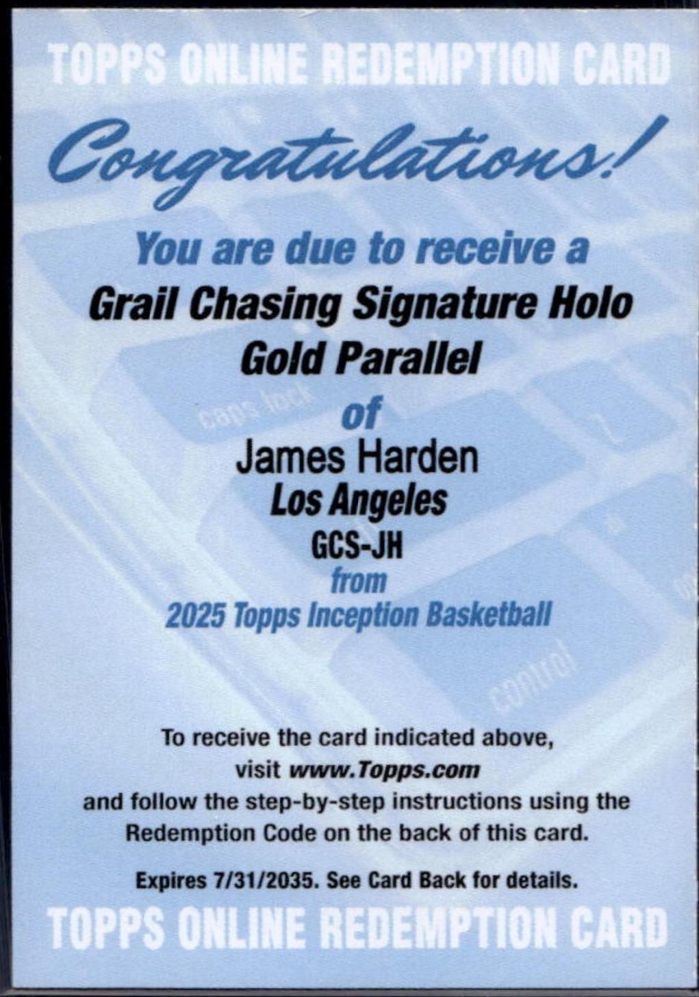 James Harden [Holo Gold] #GCS-JH
