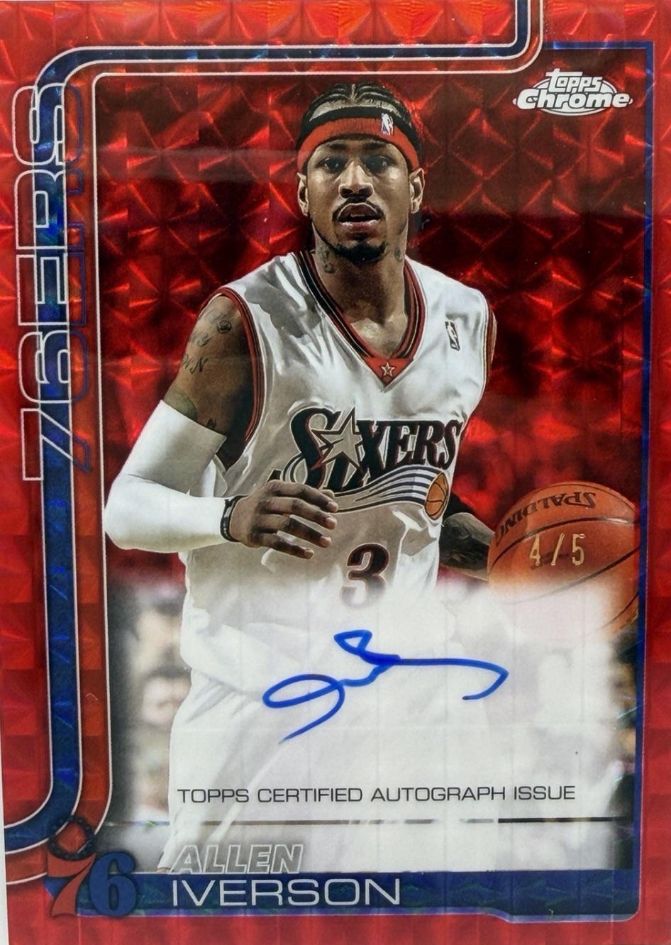 Allen Iverson [Refractor Geometric Red] #TCA-AI