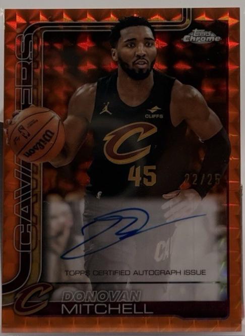 Donovan Mitchell [Refractor Geometric Orange] #TCA-DM