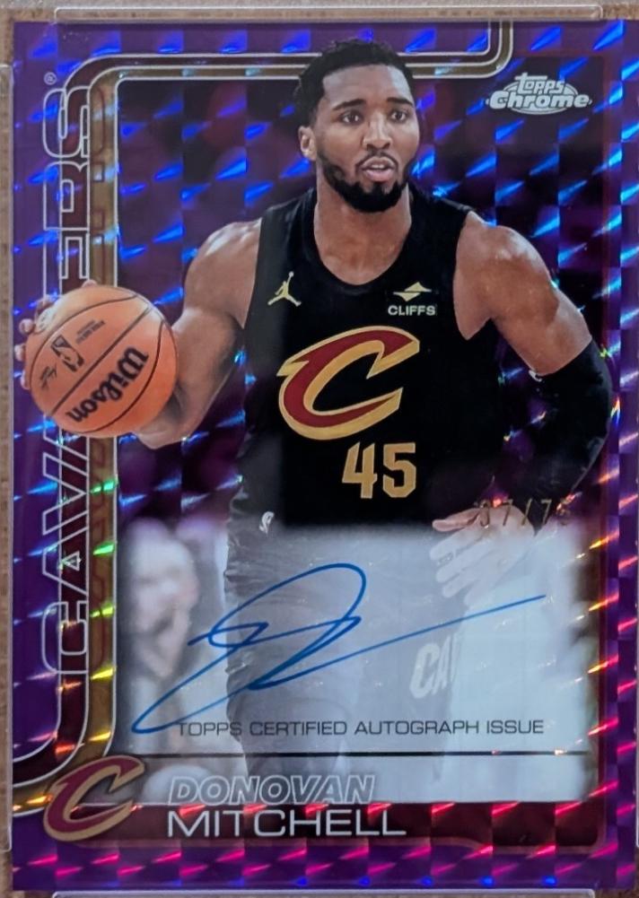 Donovan Mitchell [Refractor Geometric Purple] #TCA-DM