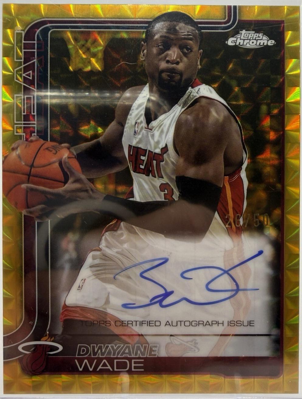 Dwyane Wade [Refractor Geometric Gold] #TCA-DW