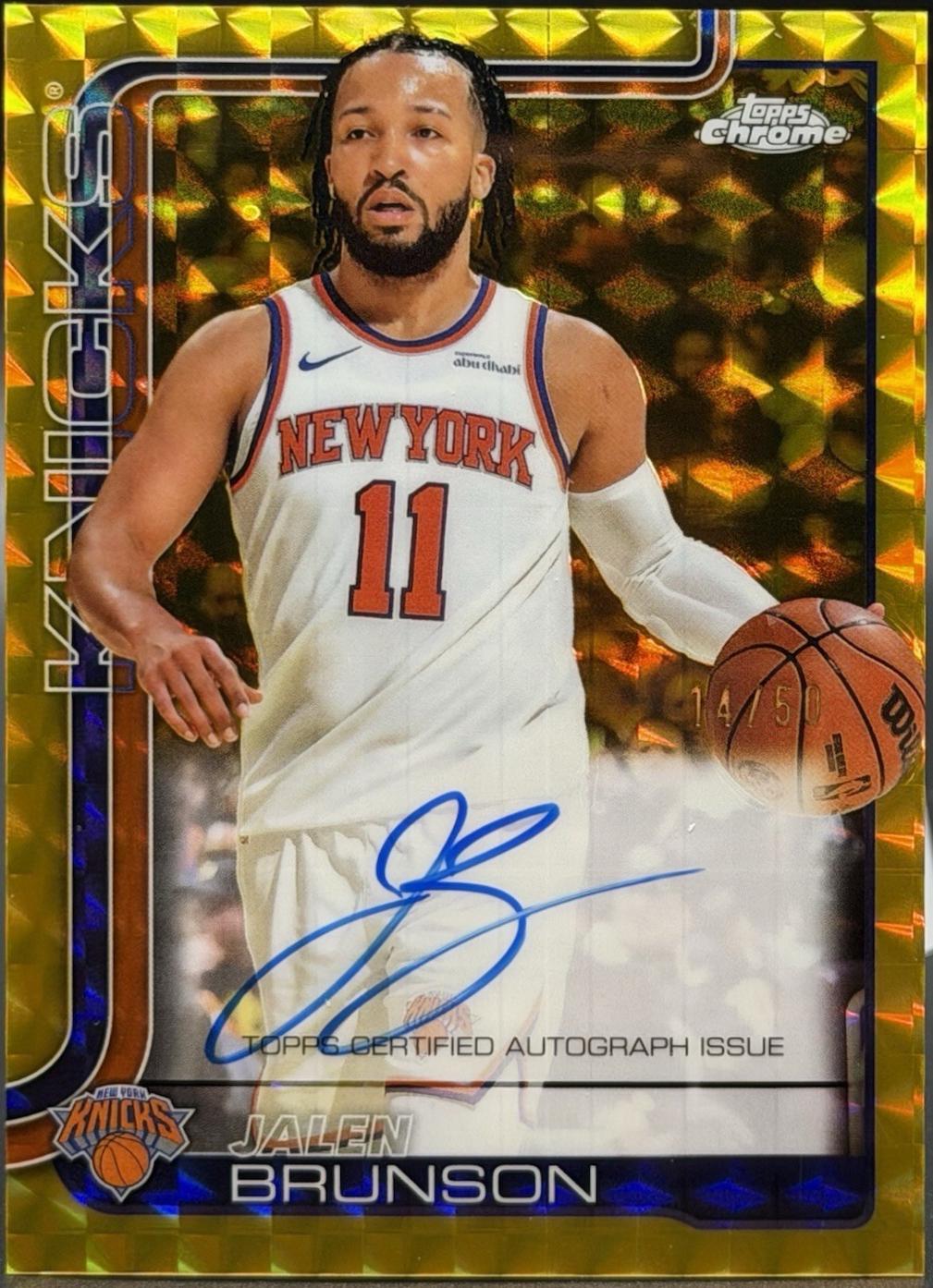 Jalen Brunson [Refractor Geometric Gold] #TCA-JB
