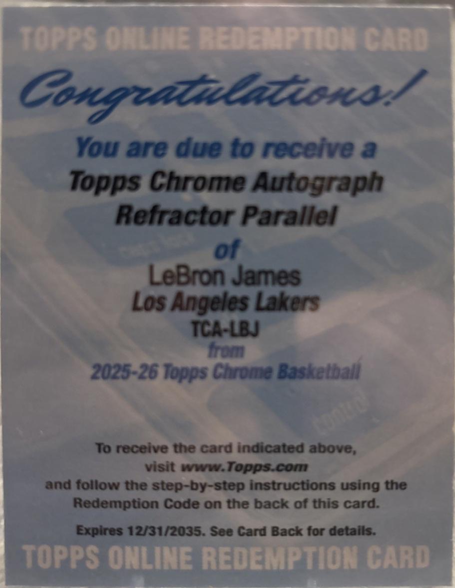 LeBron James [Refractor] #TCA-LBJ